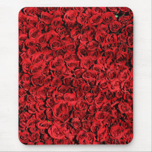 Rote Rosen Muster-37431 Mousepad