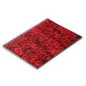 Rote Rosen Muster-37431 Notizblock (Linke Seite)