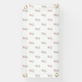 Rote Rosen, Muster von Rose, Blume Banner (Vertikal)