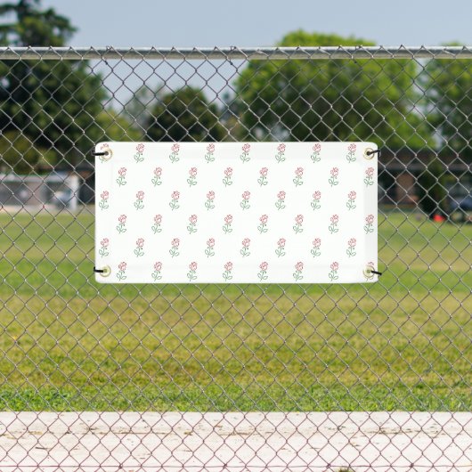 Rote Rosen, Muster von Rose, Blume Banner (Insitu)