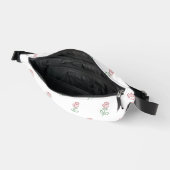 Rote Rosen, Muster von Rose, Blume Bauchtasche (Offen)