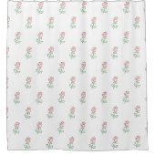 Rote Rosen, Muster von Rose, Blume Duschvorhang (Vorderseite)