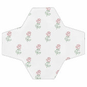 Rote Rosen, Muster von Rose, Blume Fußball (Flach)