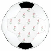 Rote Rosen, Muster von Rose, Blume Fußball (Vorderseite)