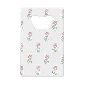 Rote Rosen, Muster von Rose, Blume Geldbeutel Flaschenöffner (Vorderseite)