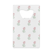 Rote Rosen, Muster von Rose, Blume Geldbeutel Flaschenöffner (Rückseite)