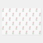 Rote Rosen, Muster von Rose, Blume Geschenkpapier Set (Vorderseite 2)