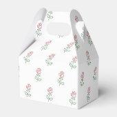 Rote Rosen, Muster von Rose, Blume Geschenkschachtel (Rückseite)