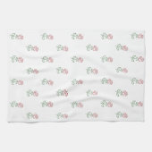 Rote Rosen, Muster von Rose, Blume Geschirrtuch (Horizontal)