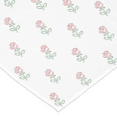 Rote Rosen, Muster von Rose, Blume Kurzer Tischläufer (Ecke)