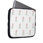 Rote Rosen, Muster von Rose, Blume Laptopschutzhülle (Vorne Rechts)