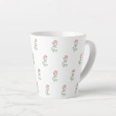 Rote Rosen, Muster von Rose, Blume Milchtasse (Rechte Ecke)