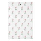 Rote Rosen, Muster von Rose, Blume Mini Klemmbrett (Rückseite)