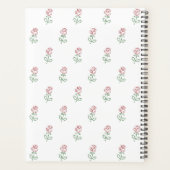 Rote Rosen, Muster von Rose, Blume Planer (Rückseite)