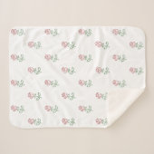 Rote Rosen, Muster von Rose, Blume Sherpadecke (Vorderseite (Horizontal))