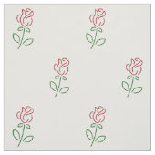 Rote Rosen, Muster von Rose, Blume Stoff (Muster)