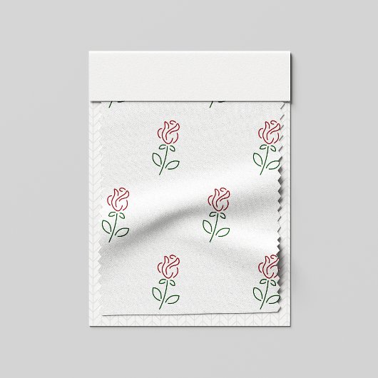 Rote Rosen, Muster von Rose, Blume Stoff