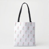 Rote Rosen, Muster von Rose, Blume Tasche (Vorderseite)