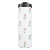 Rote Rosen, Muster von Rose, Blume Thermosbecher (Vorderseite)