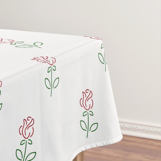 Rote Rosen, Muster von Rose, Blume Tischdecke (Beispiel)