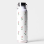 Rote Rosen, Muster von Rose, Blume Trinkflasche (Vorne)