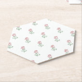 Rote Rosen, Muster von Rose, Blume Untersetzer (angewinkelt)