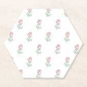 Rote Rosen, Muster von Rose, Blume Untersetzer (Vorderseite)
