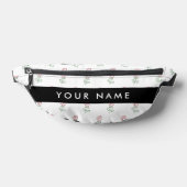 Rote Rosen, Muster von Rose, Ihr Name Bauchtasche (Ablage )