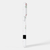 Rote Rosen, Muster von Rose, Ihr Name iPhone Hülle (Rechte Seite)