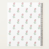 Rote Rosen, Muster von Rose, Ihr Name Planer (Rückseite)
