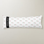 Rote Rosen, Muster von Rose, Ihr Name Seitenschläferkissen (Vorderseite)