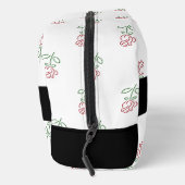 Rote Rosen, Muster von Rose, Ihr Name Waschbeutel (Rechts)