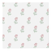 Rote Rosen, Muster von Rose, Ihr Name Würfel (Rechts)