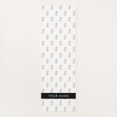 Rote Rosen, Muster von Rose, Ihr Name Yogamatte (Rückseite)