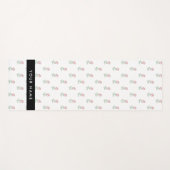 Rote Rosen, Muster von Rose, Ihr Name Yogamatte (Vorderseite (Horizontal))