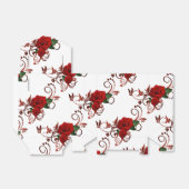 Rote Rosen Muster-Vorzugsbox Geschenkschachtel (Ungefaltet)
