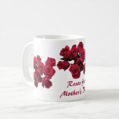Rote Rosen Muttertag Kaffeetasse (Vorderseite Links)