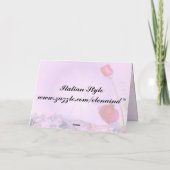 Rote Rosen Muttertagskarte Karte (Rückseite)