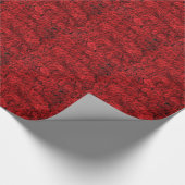 Rote Rosen Nah Foto Geschenkpapier (Ecke)