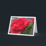 Rote Rosen Nah-up Portrait Karte<br><div class="desc">Rote Rosen Nah-up Portrait Grußkarte. Sie können dieses Produkt ganz einfach kostenlos anpassen,  wenn Sie Text hinzufügen oder die Farbe des Hintergrunds ändern möchten.</div>
