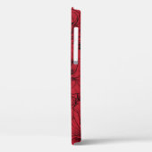 rote Rosen nahtlos Case-Mate iPhone Hülle (Rückseite / Links)