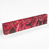 Rote Rosen Namensplakette