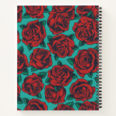 Rote Rosen Notizblock (Rückseite)