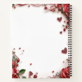 Rote Rosen Notizblock (Rückseite)