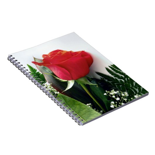 Rote Rosen Notizblock (Rechte Seite)