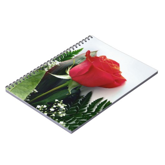 Rote Rosen Notizblock (Linke Seite)