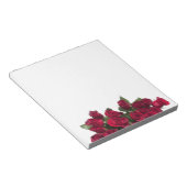 Rote Rosen Notizblock (angewinkelt)