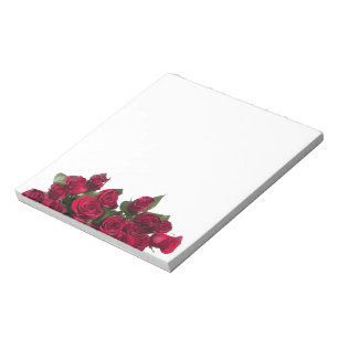 Rote Rosen Notizblock