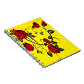 Rote Rosen Notizblock (Rechte Seite)