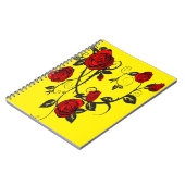 Rote Rosen Notizblock (Linke Seite)